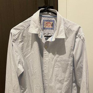 Brooks Brothers Slim Fit Medium Blue White Shirt
